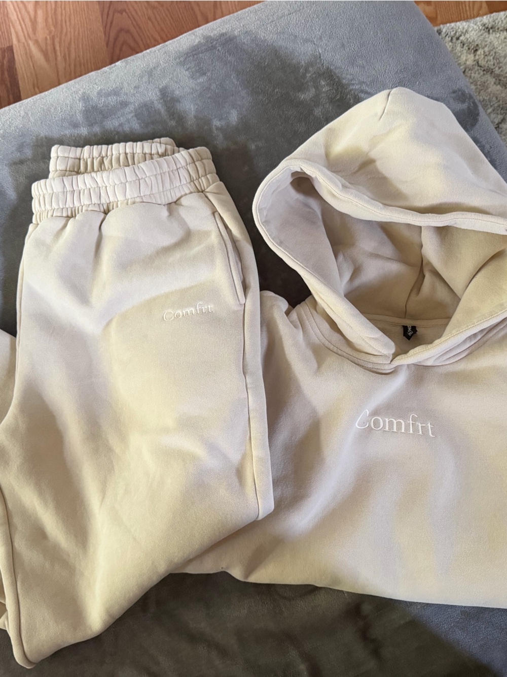 Comfort Cream Women's Hoodie - Comf rt Branded Sweatshirt